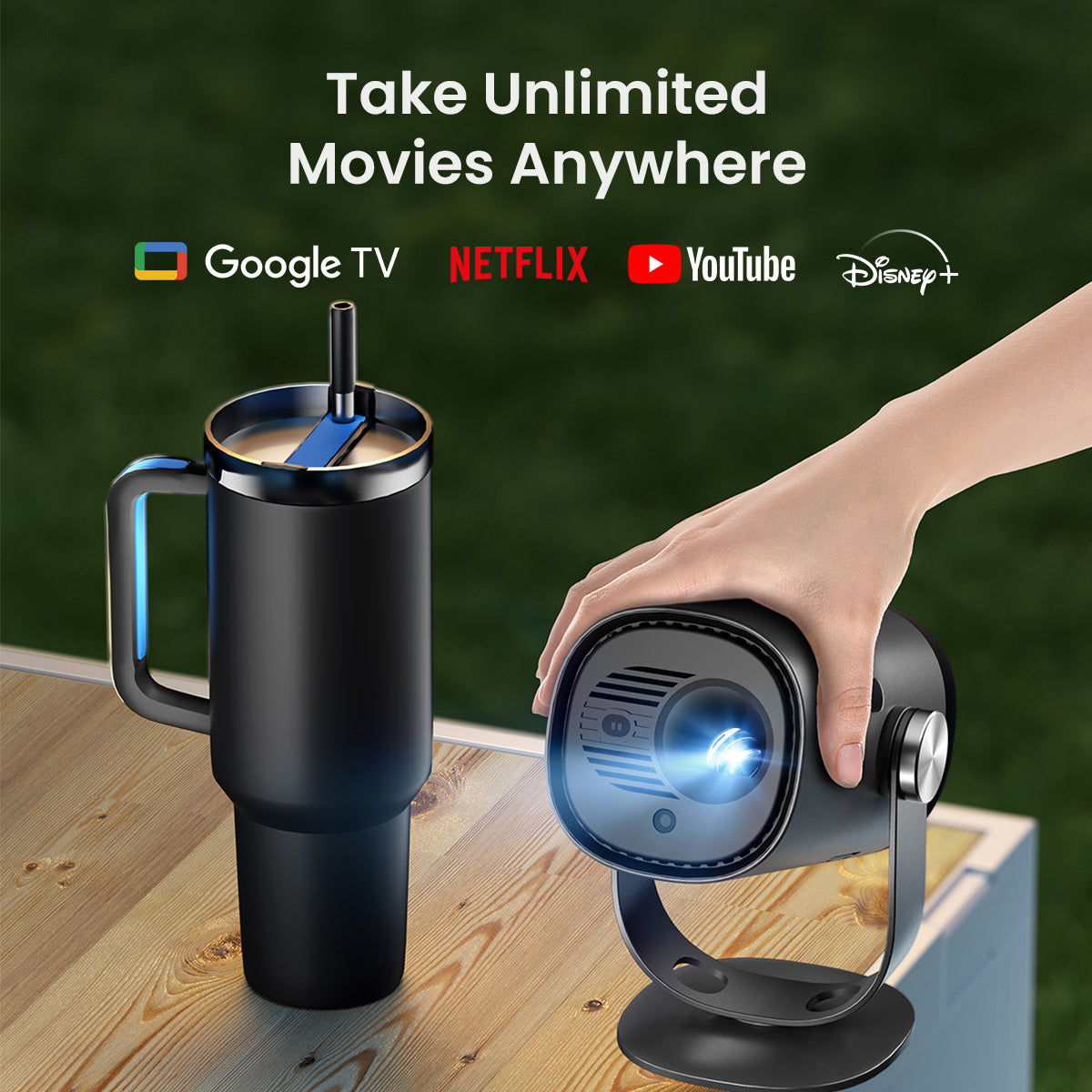 Dangbei Freedo Portable Projector Full HD Google TV & Netflix