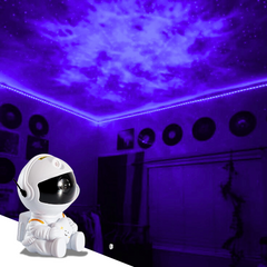 Galaxy on the ceiling of the room from galaxy projector