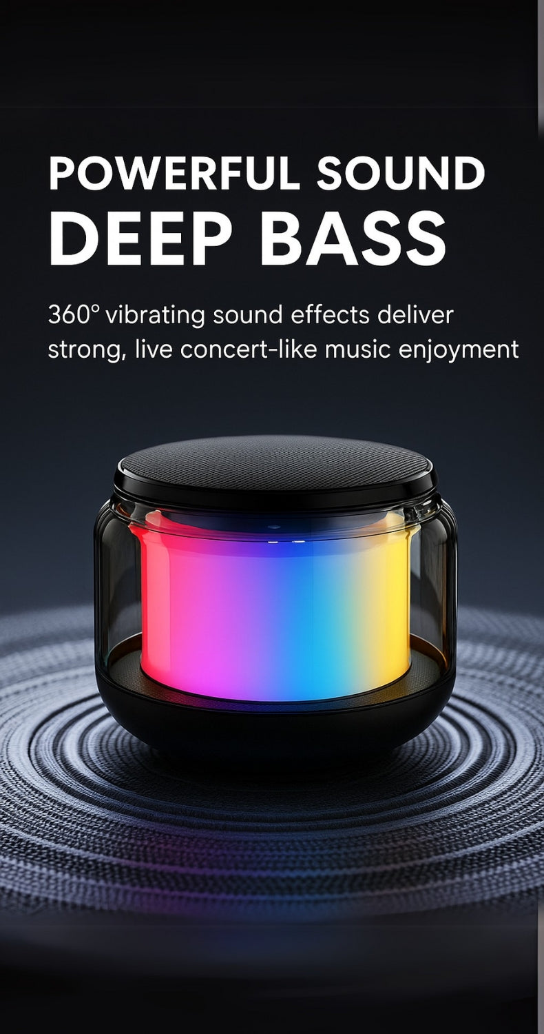 GlowPod Mini Speaker – Wireless RGB Bluetooth Speaker with Bass Boost listing image 1