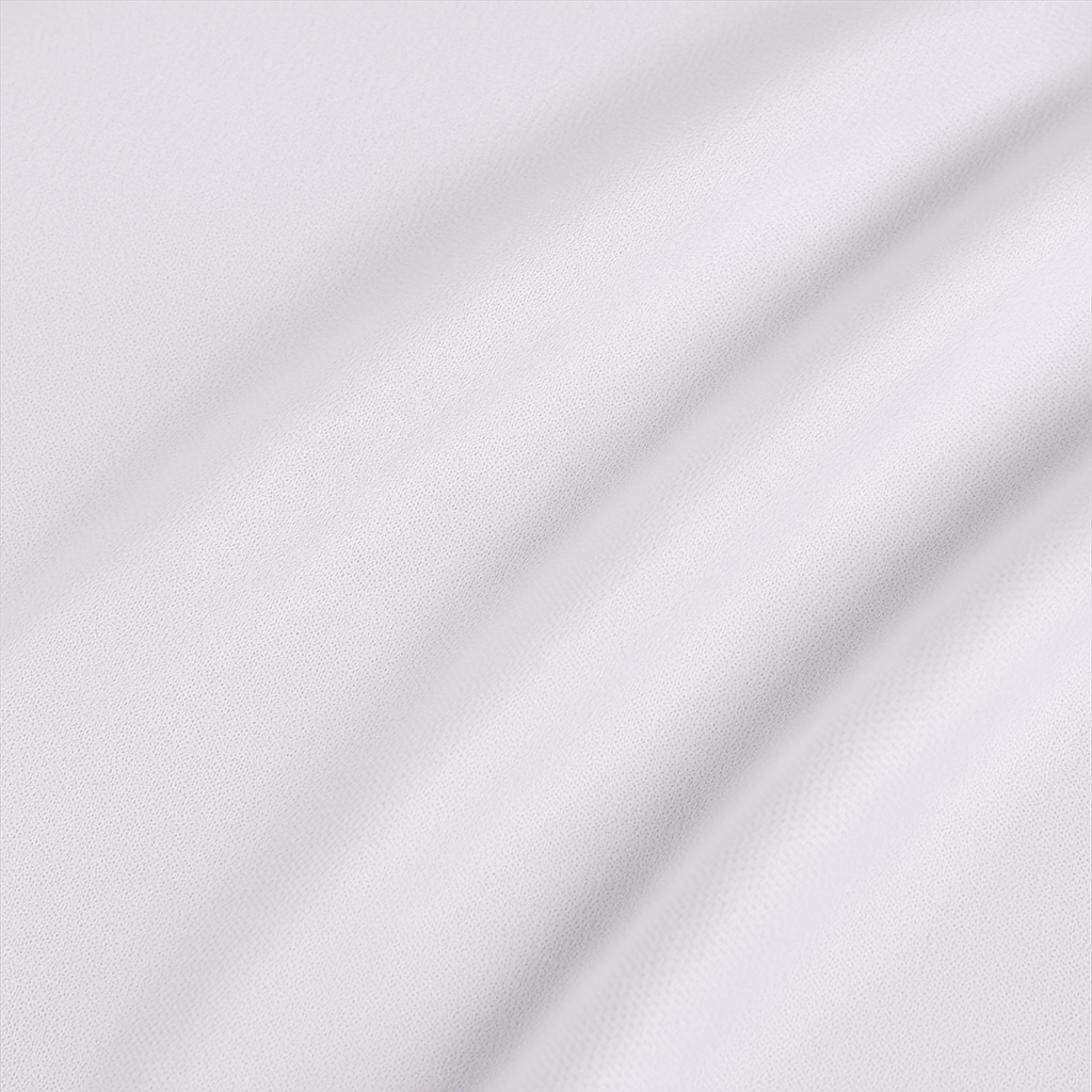 Close-up of The Projection Room’s Portable Foldable Projector Screen, featuring smooth, wrinkle-resistant polyester in light gray or white with subtle diagonal folds and a soft, silky sheen that creates gentle highlights and shadows.