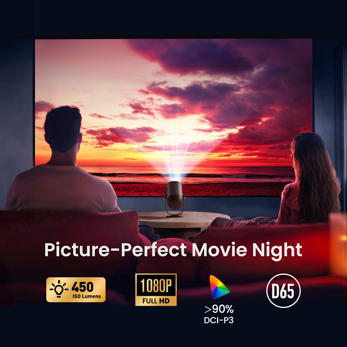 Dangbei Freedo Portable Projector Full HD Google TV & Netflix