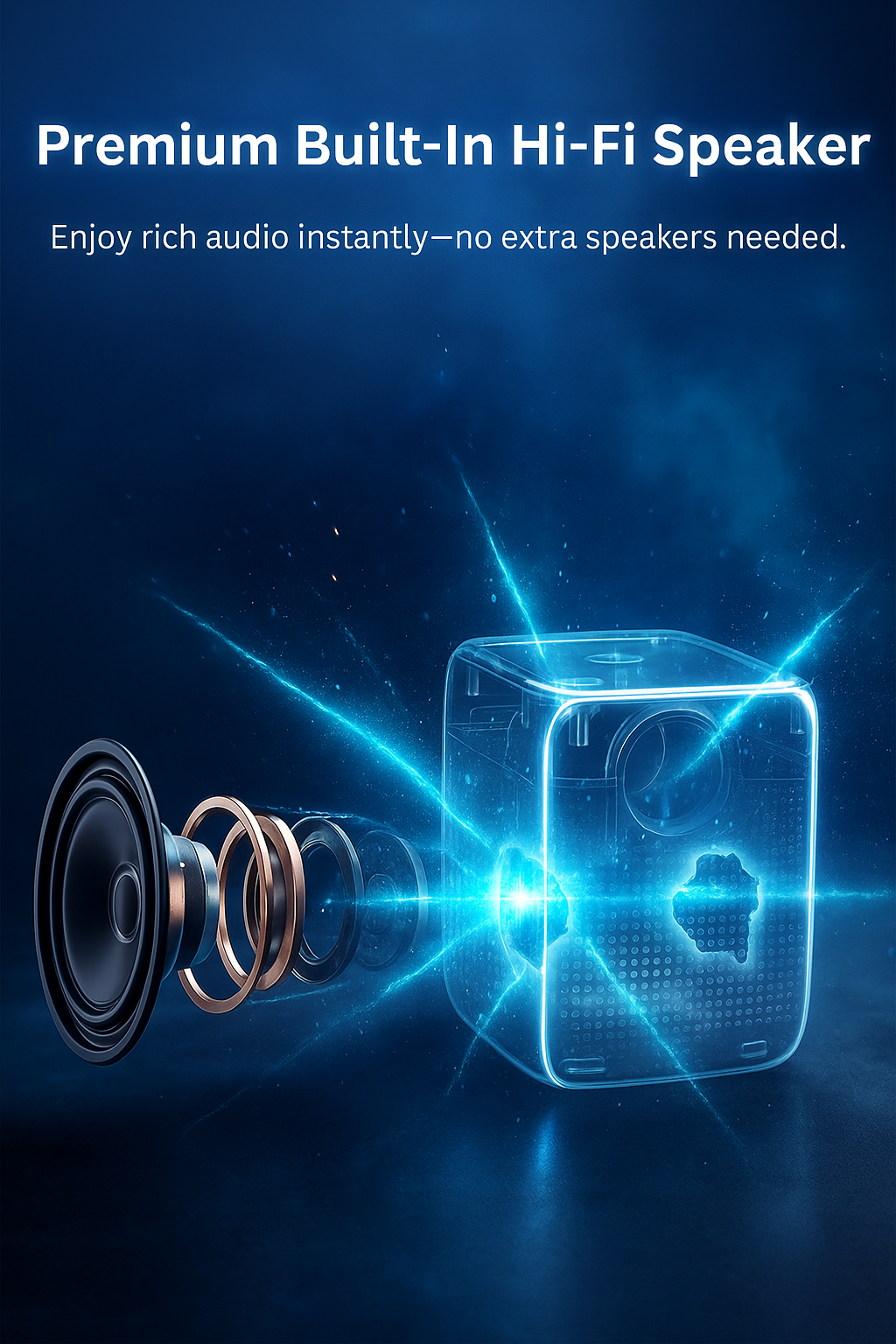 The S2 Smart Mini Projector With Electric Focus, & Smart TV listing image 2