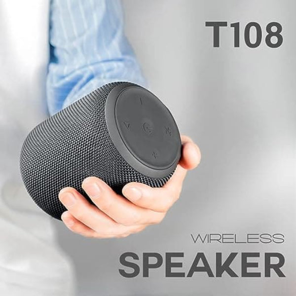 hand holding portable speaker